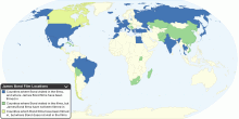 Countries where James Bond Visited in the Films